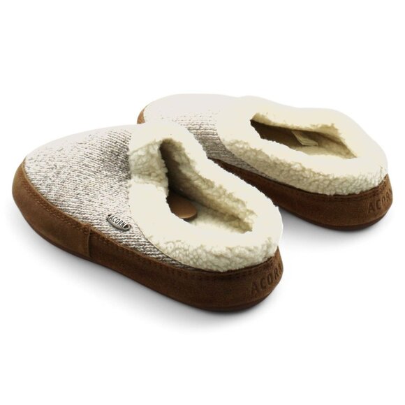 Acorn Faux Fur Mule Slippers - Picture 7 of 8